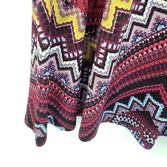Jones Studio Sleeveless Aztec Swing Dress Womens Plus Size 2X Multicolor Chevron - Picture 5 of 11
